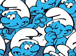 Group of Smurfs characters — the beloved Belgian cartoon